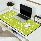 Mid Century Modern Radioactive Surfer 251 Chartreuse Desk Mat Gallery Image 2