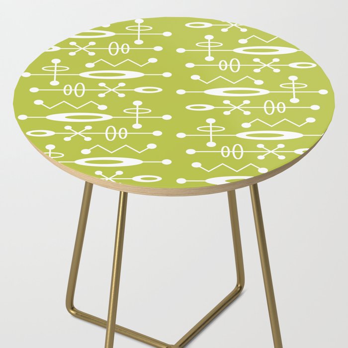 Mid Century Modern Radioactive Surfer 251 Chartreuse Side Table Gallery Image 2