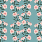 Pink and Blue Floral Pattern Coffee Mug Gallery Image 2