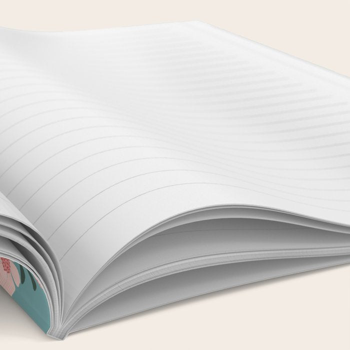 Pink and Blue Floral Pattern Notebook Gallery Image 2