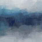 Rainy Morning - Indigo Navy Ocean Horizon, Sky Gray Blue Abstract Nature Ocean Cloudy Sunrise Water Coffee Mug Gallery Image 2