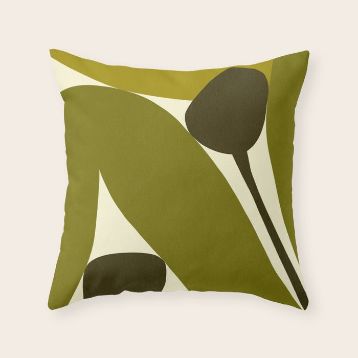 Abstract-botanical 04 Throw Pillow Gallery Image 6