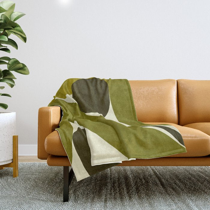 Abstract-botanical 04 Throw Blanket Gallery Image 1