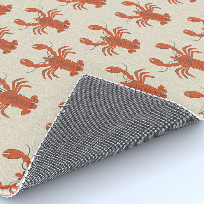 Coastal Lobsters Nautical Crustacean Rug Gallery Image 4