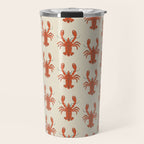 Coastal Lobsters Nautical Crustacean Travel Mug Gallery Image 1