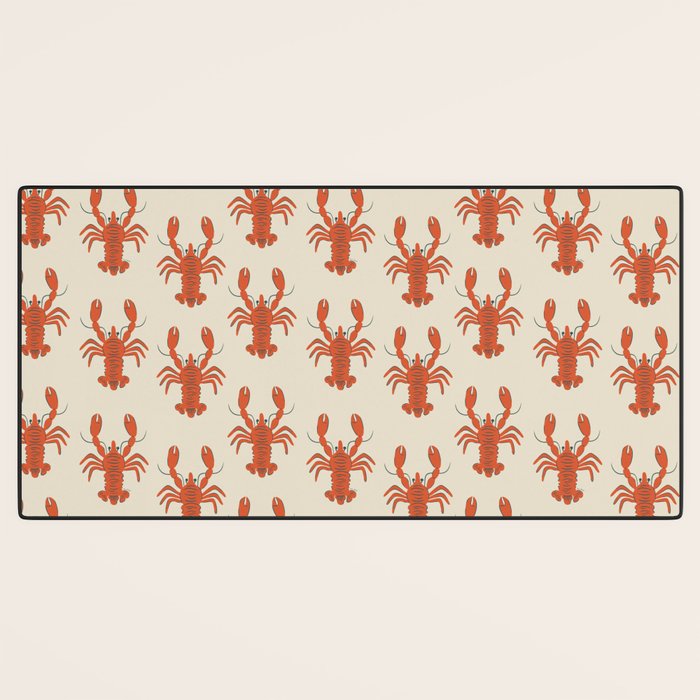 Coastal Lobsters Nautical Crustacean Desk Mat Gallery Image 3