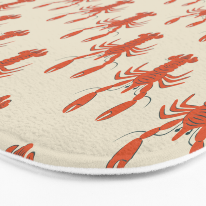 Coastal Lobsters Nautical Crustacean Bath Mat Gallery Image 3