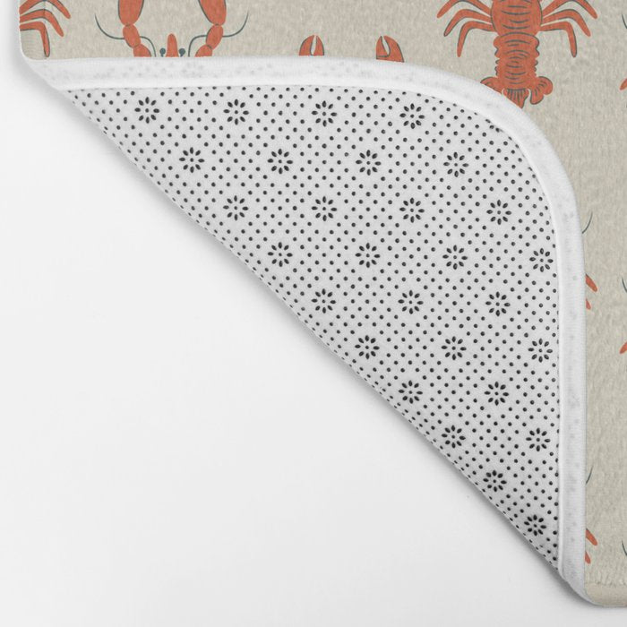 Coastal Lobsters Nautical Crustacean Bath Mat Gallery Image 2