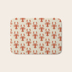 Coastal Lobsters Nautical Crustacean Bath Mat Gallery Image 1