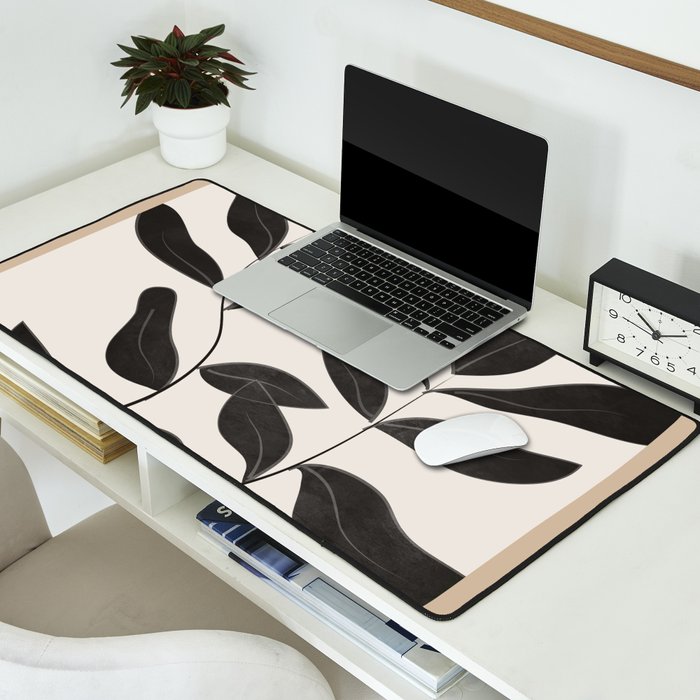 Minimalist plants and leaves Art 8 Desk Mat Gallery Image 2