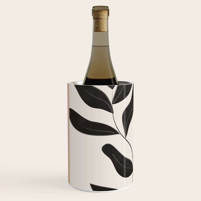 Minimalist plants and leaves Art 8 Wine Chiller Gallery Image 2
