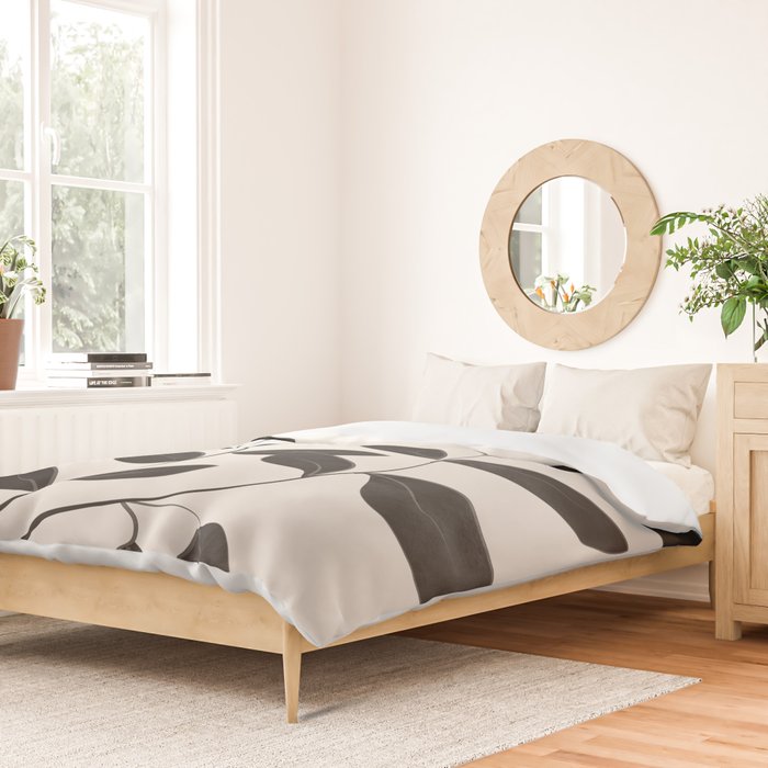 Minimalist plants and leaves Art 8 Duvet Cover Gallery Image 2