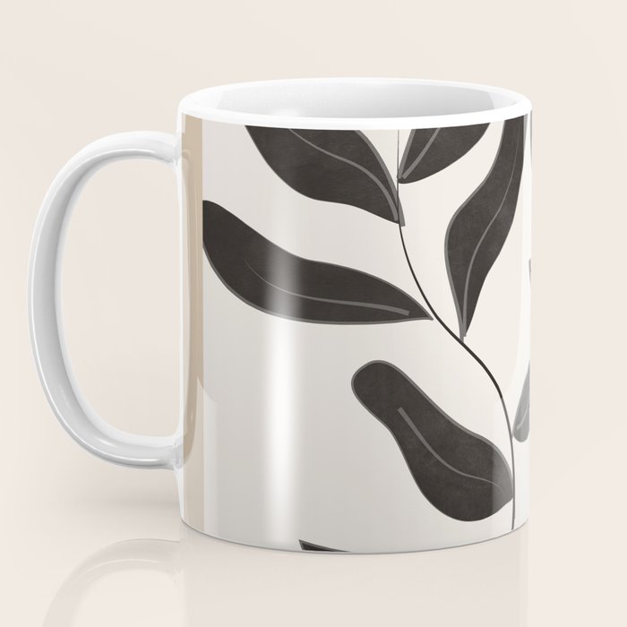 Minimalist plants and leaves Art 8 Coffee Mug Gallery Image 3