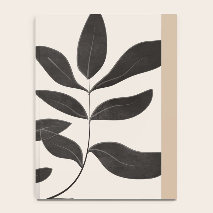 Minimalist plants and leaves Art 8 Notebook Gallery Image 4