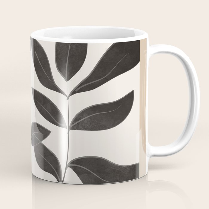 Minimalist plants and leaves Art 8 Coffee Mug Gallery Image 1