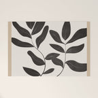 Minimalist plants and leaves Art 8 Welcome Mat Gallery Image 1