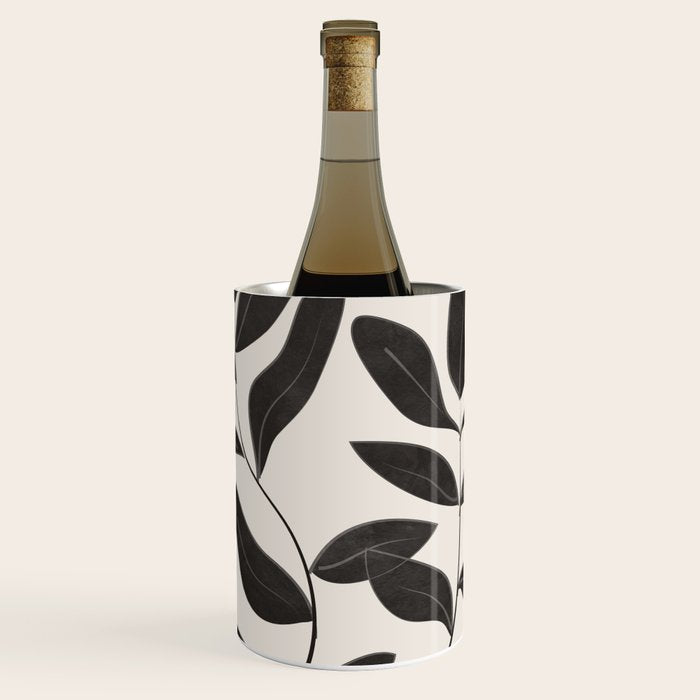 Minimalist plants and leaves Art 8 Wine Chiller Gallery Image 1