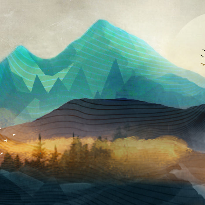 Green Wild Mountainside Coffee Mug Gallery Image 2