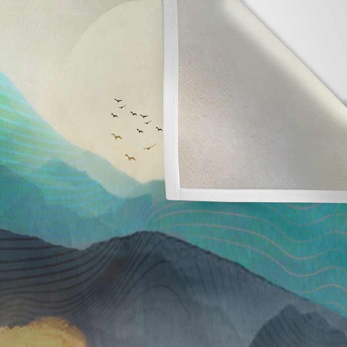 Green Wild Mountainside Wall Tapestry Gallery Image 3