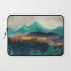 Green Wild Mountainside Laptop Sleeve Gallery Image 1