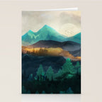 Green Wild Mountainside Stationery Card Gallery Image 2