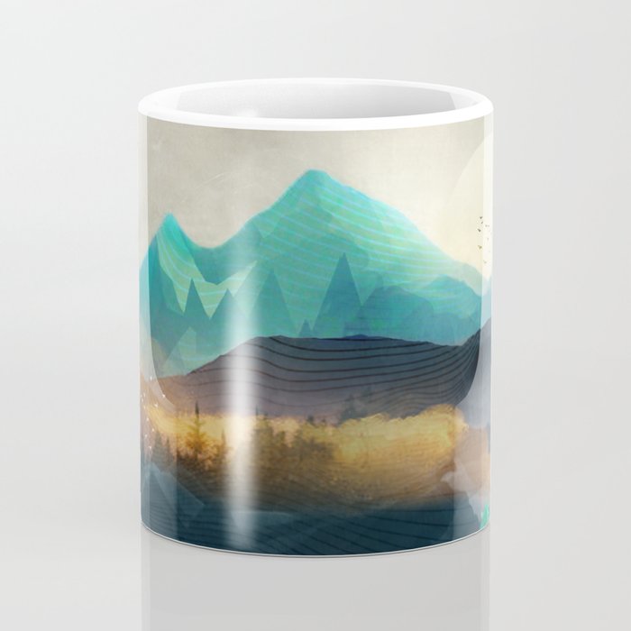 Green Wild Mountainside Coffee Mug Gallery Image 4