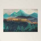 Green Wild Mountainside Welcome Mat Gallery Image 1