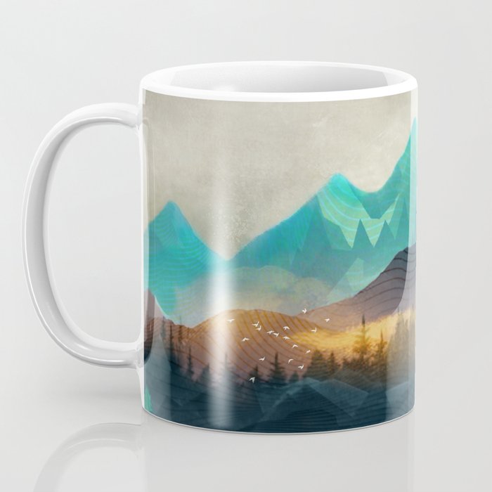 Green Wild Mountainside Coffee Mug Gallery Image 3