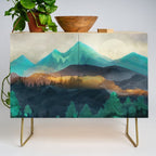 Green Wild Mountainside Credenza Gallery Image 1