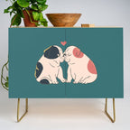 English Bulldog Kisses Credenza Gallery Image 1