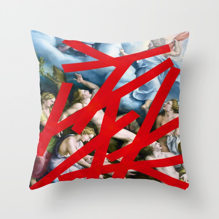 The Historical Brutality of the Gaze As Seen By Those With Power Throw Pillow Gallery Image 1
