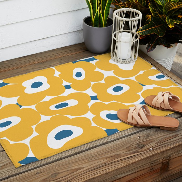 sunny flower land  Outdoor Rug Gallery Image 2