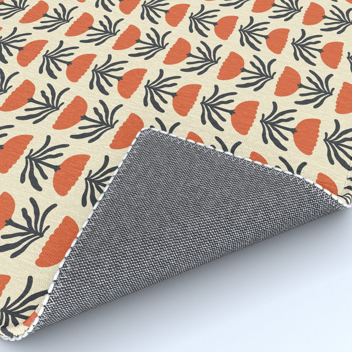 Retro 70s Tulip Pattern Rug Gallery Image 4