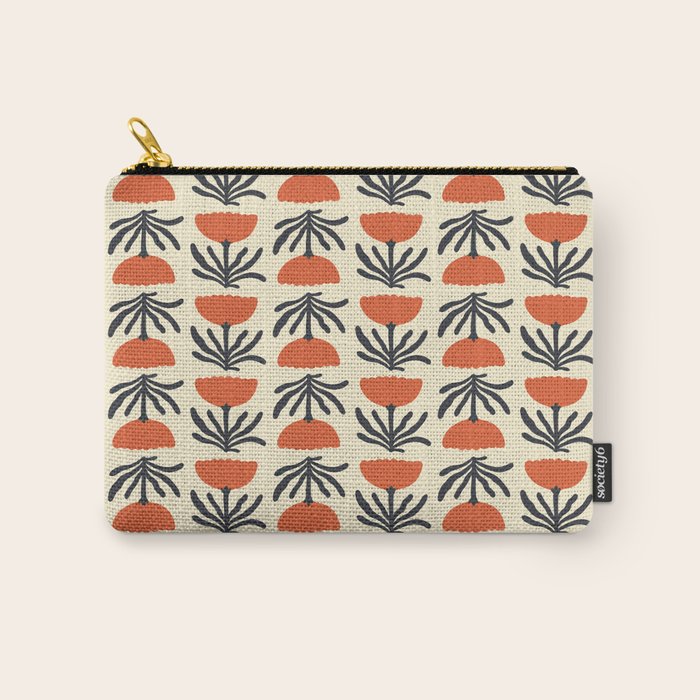 Retro 70s Tulip Pattern Carry All Pouch Gallery Image 1