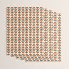 Retro 70s Tulip Pattern Wrapping Paper Gallery Image 3