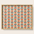 Retro 70s Tulip Pattern Serving Tray Gallery Image 1