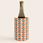 Retro 70s Tulip Pattern Wine Chiller Gallery Image 1