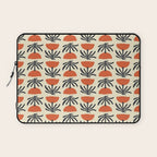 Retro 70s Tulip Pattern Laptop Sleeve Gallery Image 1