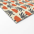 Retro 70s Tulip Pattern Welcome Mat Gallery Image 2