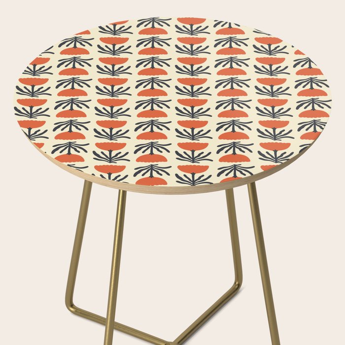 Retro 70s Tulip Pattern Side Table Gallery Image 2