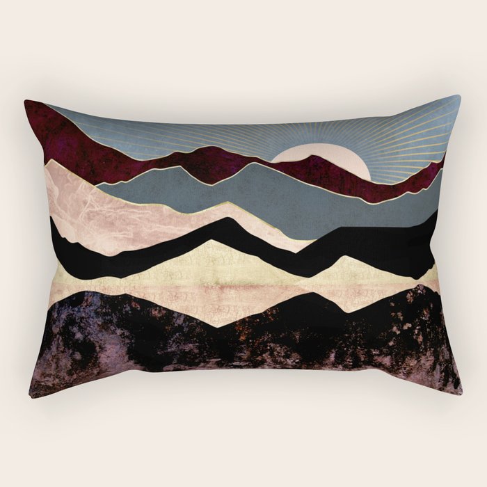 Crimson Peaks Rectangular Pillow Gallery Image 1