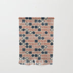 Red & Blue Hand-drawn Pattern #1 Wall Hanging Gallery Image 1