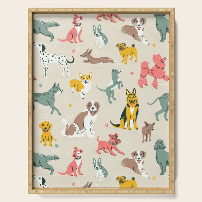 Silly Dog Friends Serving Tray Gallery Image 1