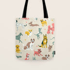 Silly Dog Friends Tote Bag Gallery Image 1