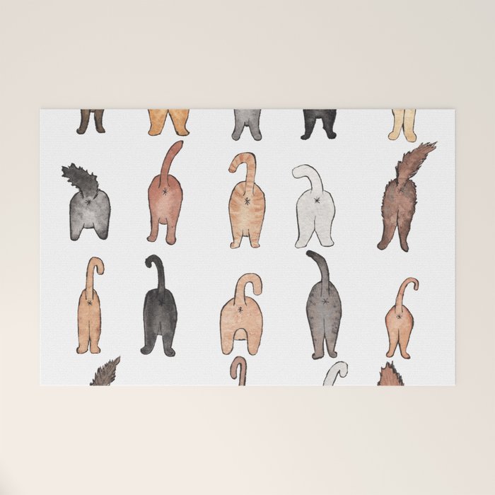 Cat butts Welcome Mat Gallery Image 1