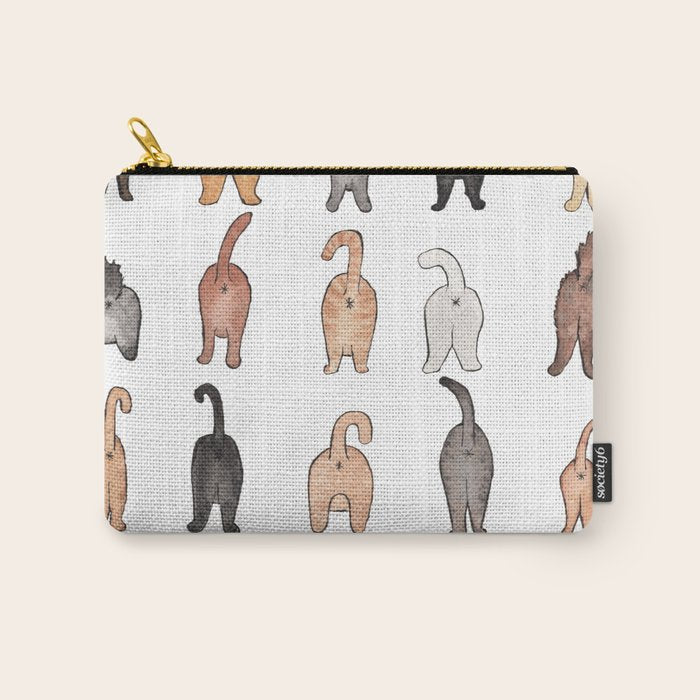Cat butts Carry All Pouch Gallery Image 1