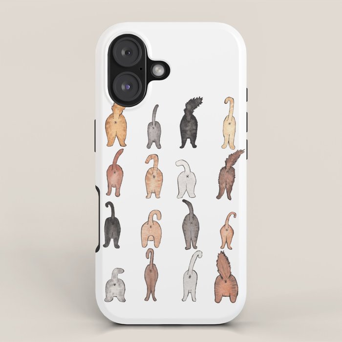 Cat butts iPhone Case Gallery Image 1