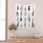 Cat butts Wall Tapestry Gallery Image 2