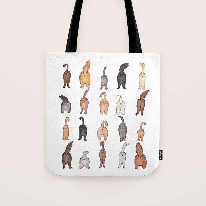 Cat butts Tote Bag Gallery Image 1