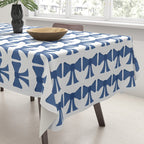 Vintage Bows V Blue Tablecloth Gallery Image 3